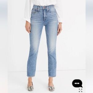 Madewell The Perfect Vintage Jean Ainsworth Wash Raw Hem Size 27